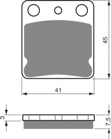 Placute de frana GOLDFREN 144 AD