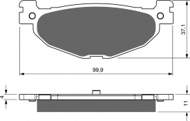 Placute de frana GOLDFREN 268 AD