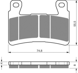 Placute de frana GOLDFREN 324 S3