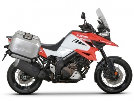 Set complet de 47L /47L cutii laterale de aluminiu SHAD TERRA, incluzand kit montaj SHAD SUZUKI DL 1000 V-Strom/ DL 1050 V-Strom