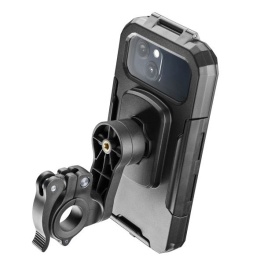 Suport telefon Interphone model Quiklox Armor Pro - carcasa universala - montaj pe ghidon - waterproof - diagonala maxima smartphone: 6.5 inch - Img 3