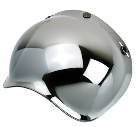 Viziera oglinda cromata (argintie) (bubble visor) casca Custom Rider - Le Mans - Le Mans SV - Img 1