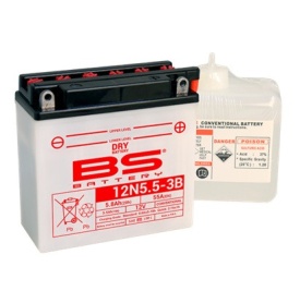 Baterie conventionala BS-BATTERY 12N5.5-3B include electrolit