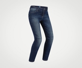 Blugi moto femei PMJ New Rider blue (protectii incluse) A - Img 1