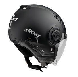 Casca Axxis model Metro S A1 negru mat (open face) - omologare noua ECE 22.06 - tip viziera: MT-V-26B - Img 4