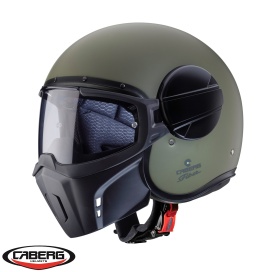 Casca Caberg model Ghost X verde military mat - fibra de sticla - omologare noua ECE 22.06 - Img 1