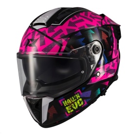 Casca integrala Axxis Hawk Evo SV Sketchbook B8 roz (fuchsia) lucios (ochelari soare integrati) - tip viziera: MT-V-31 - Img 6
