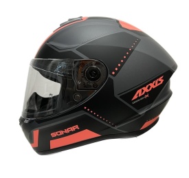 Casca integrala Axxis model Draken S Sonar B5 rosu deschis (roz) mat - tip viziera: MT-V-18C - Img 5