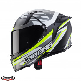 Casca integrala Caberg model Avalon X SV Kira L6 negru/gri/galben fluor mat Pinlock ready - Img 4