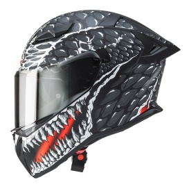 Casca integrala Caberg model Drift Evo II SV Crok H9 negru/antracit/rosu fluor mat Pinlock ready - lentila Pinlock inclusa - Img 5