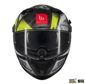 Casca integrala MT Braker SV Fury C6 gri/galben lucios (ochelari soare integrati) - tip viziera: MT-V-28B - DKS435 - punctaj maxim SHARP Test - 5 stele - Img 3