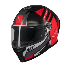 Casca integrala MT Stinger 2 Tron B15 negru/rosu lucios - tip viziera: MT-V-28B - Img 5