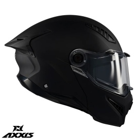 Casca modulabila (flip-up) Axxis GhostFighter SV A1 negru mat (ochelari soare integrati) – tip viziera: MT-V-36 - Img 6