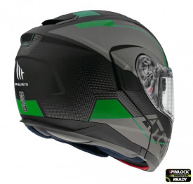 Casca modulabila MT Atom SV Quark A6 verde fluor mat Pinlock ready – tip MT-V-16 - Img 4