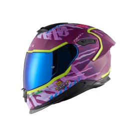 Casca moto NEXX Y.100R Urbangram Aubergine (pinlock inclus+viziera cadou)