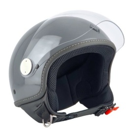 Casca open face (demi-jet) Max Helmets model DJ06 LS 7.9 culoare: gri mat (GTS) - 100% MADE IN ITALY - Img 4