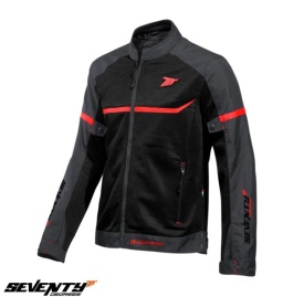 Geaca (jacheta) barbati Racing vara Seventy model SD-JR30.1 Mojave culoare: negru/rosu - Img 1