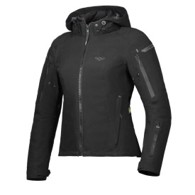 Geaca (jacheta) moto femei Touring/Adventure/Urban Ixon All season Burning LS culoare: negru (geaca laminata; waterproof si pe exterior) - Img 5