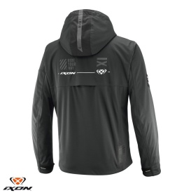 Geaca (jacheta) motociclete barbati Touring/Adventure/Urban Ixon Mid-Season model M-Quarter MS culoare: antracit/negru (geaca laminata; waterproof si pe exterior) - Img 2