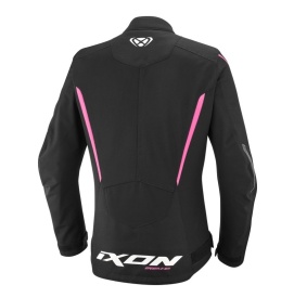 Geaca (jacheta) motociclete femei Racing/Roadster Ixon vara model Striker 2 AIR WP LS culoare: negru/roz - Img 2