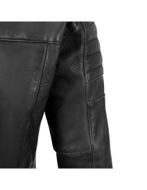 Geaca moto piele SECA Wanted II negru (protectii incluse) - Img 6