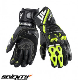 Manusi barbati racing vara Seventy model SD-R12 negru/galben - Img 1