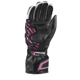 Manusi femei Racing vara piele Ixon model Thund LS culoare: negru/fucshia (roz) - degete tactile - Img 4