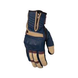 Manusi piele Rusty Stitches Simon Blue-Beige - Img 1