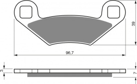 Placute de frana GOLDFREN 162 AD OFF-ROAD FRONT