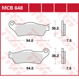 Placute de frana TRW MCB648