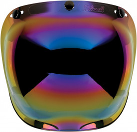 Viziera oglinda iridium (curbubeu) (bubble visor) casca Custom Rider - Le Mans - Le Mans SV - Img 3