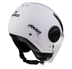 Casca Axxis model Metro S A0 alb lucios (open face) - omologare noua ECE 22.06 - tip viziera: MT-V-26B - Img 5