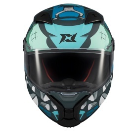 Casca integrala Axxis Fenix Angry Face C7 albastru mat - tip viziera: MT-V-31B - DKS429 - Img 6