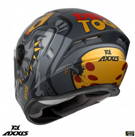 Casca integrala Axxis model Draken S Dinotoon B5 rosu mat - tip viziera: MT-V-18C - Img 2