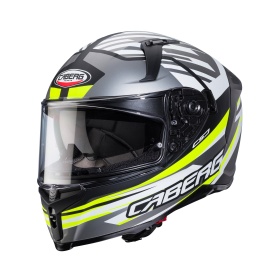 Casca integrala Caberg model Avalon X SV Kira L6 negru/gri/galben fluor mat Pinlock ready - Img 8