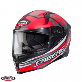 Casca integrala Caberg model Avalon X SV Kira L7 negru/gri/rosu fluor mat Pinlock ready
