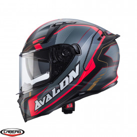 Casca integrala Caberg model Avalon X SV Optic L7 negru/gri/rosu mat Pinlock ready - Img 2