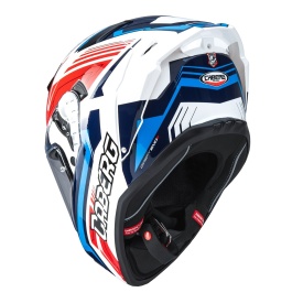 Casca integrala Caberg model Drift Evo II SV Jarama H7 alb/rosu/albastru lucios Pinlock ready - lentila Pinlock inclusa - Img 7