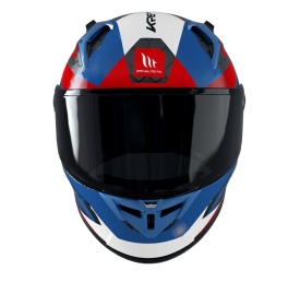 Casca integrala MT KRE+ Carbon Projectile D7 albastru lucios - 100% carbon - FIM approved - Img 6