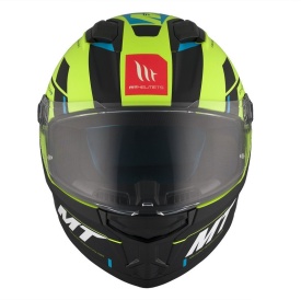 Casca integrala MT Stinger 2 Zivze C3 galben fluor mat - tip viziera: MT-V-28B - Img 6