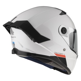 Casca integrala MT Thunder 4 SV A0 alb lucios (ochelari soare integrati) - tip viziera MT-V-28B - Img 6
