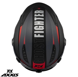 Casca modulabila (flip-up) Axxis GhostFighter SV Maniac B5 negru/rosu mat (ochelari soare integrati) – tip viziera: MT-V-36 - Img 6