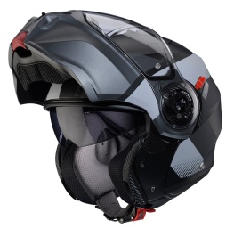 Casca modulabila (flip-up) Caberg model Duke Evo SV Indy P7 SV negru/gun metal (titanium)/gri mat Pinlock ready - lentila Pinlock inclusa - Img 7
