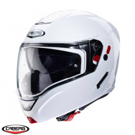 Casca modulabila (flip-up) Caberg model Horus X alb metalic lucios Pinlock ready - lentila Pinlock inclusa - Img 1