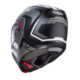 Casca modulabila (flip-up) Caberg model Horus X Road M4 negru/gun metal (titanium)/alb mat Pinlock ready - lentila Pinlock inclusa - Img 7