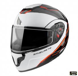 Casca modulabila MT Atom SV Open B5 rosu fluor lucios Pinlock ready – tip MT-V-16 - Img 3