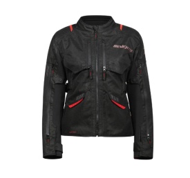 Geaca (jacheta) motociclete barbati ADV/Touring Seventy all season/iarna model SD-JT67 Tanami culoare: negru/rosu - Img 6