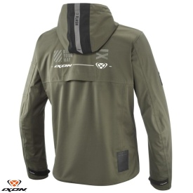 Geaca (jacheta) motociclete barbati Touring/Adventure/Urban Ixon Mid-Season model M-Quarter MS culoare: khaki/negru (geaca laminata; waterproof si pe exterior) - Img 2