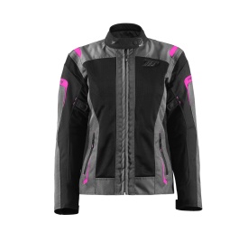 Geaca (jacheta) motociclete femei Touring Seventy vara model SD-JT68 Sahara culoare: gri/fuchsia (roz) - Img 5