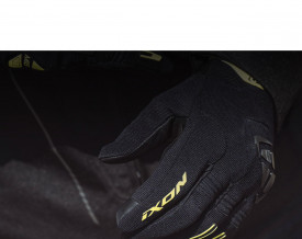 Manusi barbati Roadster vara textil/piele Ixon model MIG 2 MS culoare: negru/galben - degete tactile - Img 3